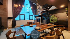 Luxury Duplex Suite 4 pax Netflix Wifi Selayang KL